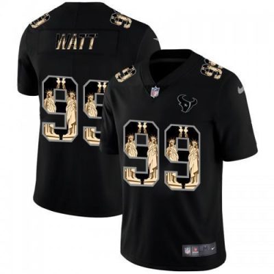 Houston Houston Texans #99 J.J. Watt Carbon Black Vapor Statue Of Liberty Jersey
