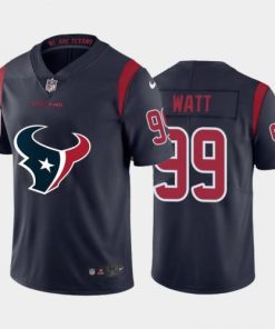 Houston Houston Texans #99 J.J. Watt Navy Blue Nike Big Team Logo Vapor Jersey