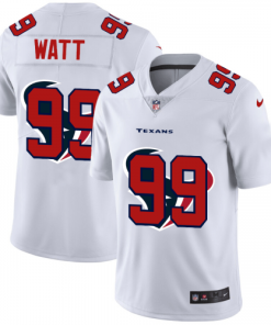 Houston Houston Texans #99 J.J. Watt White Nike Team Logo Dual Overlap Jersey