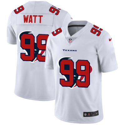 Houston Houston Texans #99 J.J. Watt White Nike Team Logo Dual Overlap Jersey
