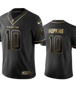 Houston Texans #10 Deandre Hopkins Stitched NFL Vapor Untouchable Limited Black Golden Jersey