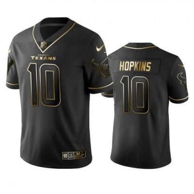 Houston Texans #10 Deandre Hopkins Stitched NFL Vapor Untouchable Limited Black Golden Jersey