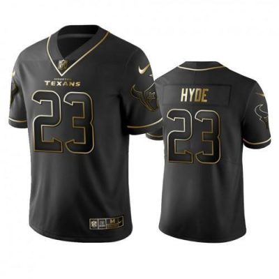 Houston Texans #23 Carlos Hyde Stitched NFL Vapor Untouchable Limited Black Golden Jersey
