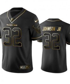 Houston Texans #32 Lonnie Johnson Jr. Stitched NFL Vapor Untouchable Limited Black Golden Jersey