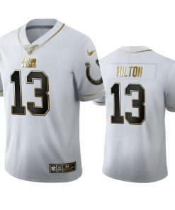 Indianapolis Colts #13 T.Y. Hilton Nike White Golden Edition Vapor 100 Jersey