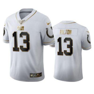 Indianapolis Colts #13 T.Y. Hilton Nike White Golden Edition Vapor 100 Jersey