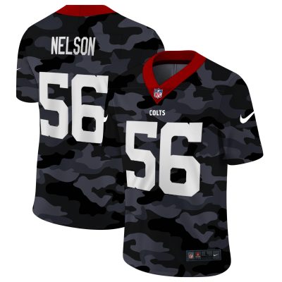 Indianapolis Colts #56 Quenton Nelson Nike 2020 Black CAMO Vapor Untouchable Limited Stitched NFL Jersey