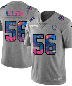 Indianapolis Colts #56 Quenton Nelson Nike Multi-Color 2020 NFL Crucial Catch NFL Jersey Greyheather
