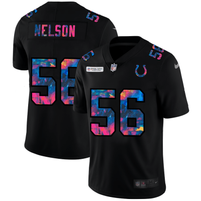 Indianapolis Colts #56 Quenton Nelson Nike Multi-Color Black 2020 NFL Crucial Catch Vapor Untouchable Limited Jersey