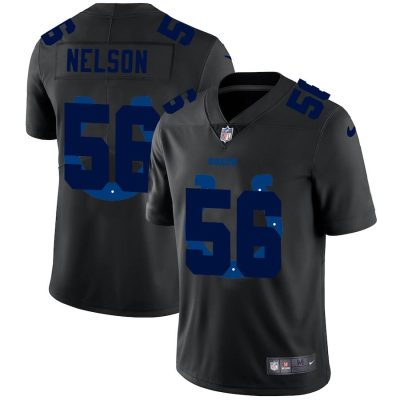 Indianapolis Colts #56 Quenton Nelson Nike Team Logo Dual Overlap Jersey Black