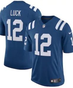 Indianapolis Indianapolis Colts #12 Andrew Luck Nike Royal Vapor Limited Team Jersey
