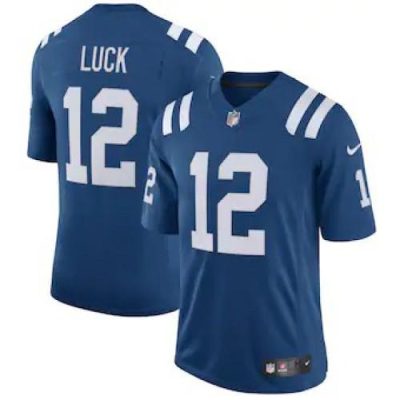 Indianapolis Indianapolis Colts #12 Andrew Luck Nike Royal Vapor Limited Team Jersey