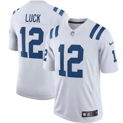 Indianapolis Indianapolis Colts #12 Andrew Luck Nike White Vapor Limited Team Jersey