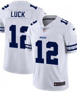 Indianapolis Indianapolis Colts #12 Andrew Luck Nike White Team Logo Vapor Jersey
