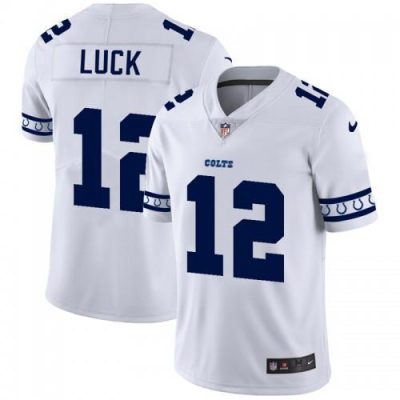 Indianapolis Indianapolis Colts #12 Andrew Luck Nike White Team Logo Vapor Jersey