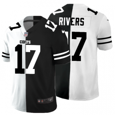 Indianapolis Indianapolis Colts #17 Philip Rivers Black V White Peace Split Nike Vapor Untouchable Jersey