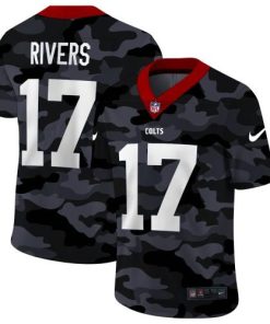 Indianapolis Indianapolis Colts #17 Philip Rivers Nike 2020 Black CAMO Vapor Untouchable Limited Stitched NFL Jersey