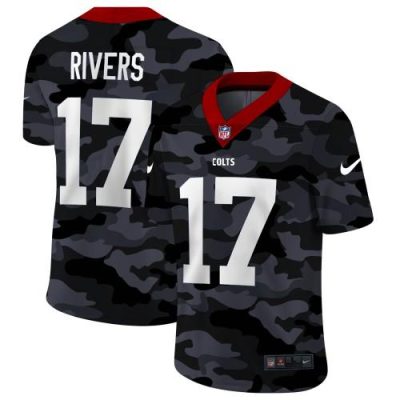 Indianapolis Indianapolis Colts #17 Philip Rivers Nike 2020 Black CAMO Vapor Untouchable Limited Stitched NFL Jersey