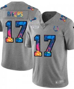Indianapolis Indianapolis Colts #17 Philip Rivers Nike Multi-Color 2020 NFL Crucial Catch NFL Jersey Greyheather