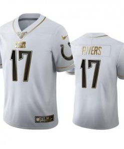 Indianapolis Indianapolis Colts #17 Philip Rivers Nike White Golden Edition Vapor 100 Jersey