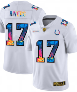 Indianapolis Indianapolis Colts #17 Philip Rivers White Nike Multi-Color 2020 NFL Crucial Catch Jersey