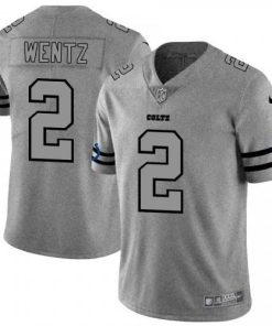 Indianapolis Indianapolis Colts #2 Carson Wentz Nike Gray Gridiron II Vapor Untouchable Jersey