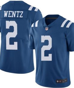 Indianapolis Indianapolis Colts #2 Carson Wentz Royal Blue Stitched NFL Limited Rush Jersey