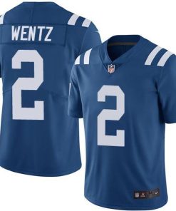 Indianapolis Indianapolis Colts #2 Carson Wentz Royal Blue Team Color Stitched NFL Vapor Untouchable Limited Jersey