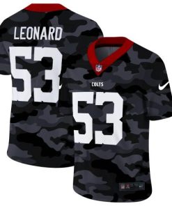 Indianapolis Indianapolis Colts #53 Darius Leonard Nike 2020 Black CAMO Vapor Untouchable Limited Stitched NFL Jersey