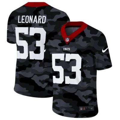 Indianapolis Indianapolis Colts #53 Darius Leonard Nike 2020 Black CAMO Vapor Untouchable Limited Stitched NFL Jersey