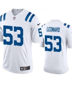 Indianapolis Indianapolis Colts #53 Darius Leonard Nike White 2020 Vapor Limited Jersey