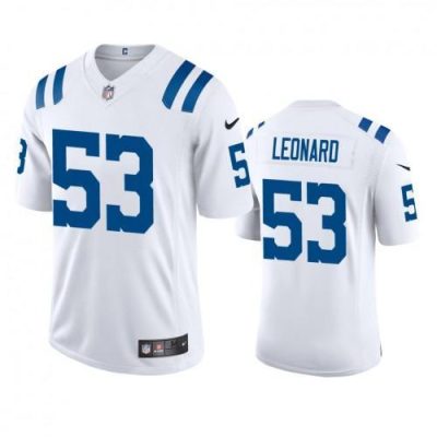 Indianapolis Indianapolis Colts #53 Darius Leonard Nike White 2020 Vapor Limited Jersey