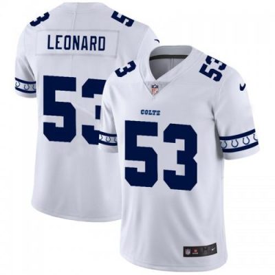 Indianapolis Indianapolis Colts #53 Darius Leonard Nike White Team Logo Vapor Jersey