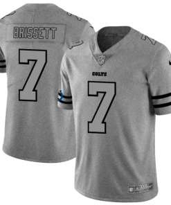 Indianapolis Indianapolis Colts #7 Jacoby Brissett Nike Gray Gridiron II Vapor Untouchable Jersey