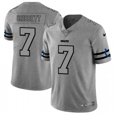 Indianapolis Indianapolis Colts #7 Jacoby Brissett Nike Gray Gridiron II Vapor Untouchable Jersey