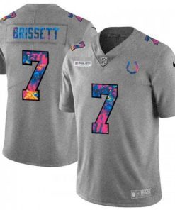 Indianapolis Indianapolis Colts #7 Jacoby Brissett Nike Multi-Color 2020 NFL Crucial Catch NFL Jersey Greyheather