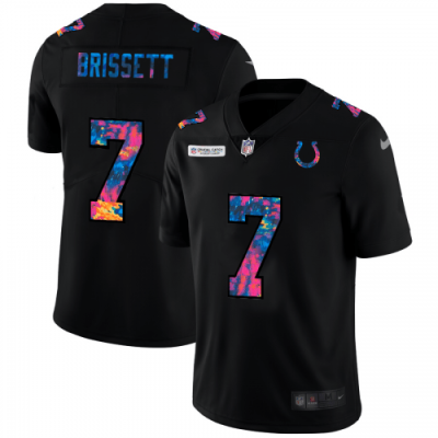 Indianapolis Indianapolis Colts #7 Jacoby Brissett Nike Multi-Color Black 2020 NFL Crucial Catch Vapor Untouchable Limited Jersey