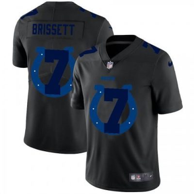 Indianapolis Indianapolis Colts #7 Jacoby Brissett Nike Team Logo Dual Overlap Jersey Black