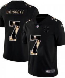 Indianapolis Indianapolis Colts #7 Jacoby Brissett Carbon Black Vapor Statue Of Liberty Jersey