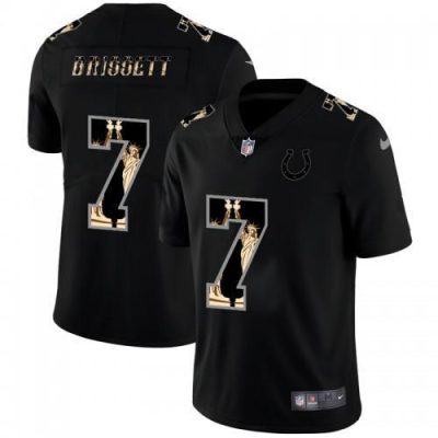 Indianapolis Indianapolis Colts #7 Jacoby Brissett Carbon Black Vapor Statue Of Liberty Jersey