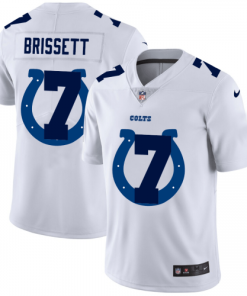 Indianapolis Indianapolis Colts #7 Jacoby Brissett White Nike Team Logo Dual Overlap Jersey