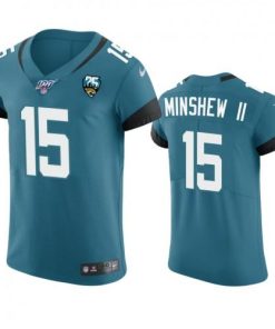 Jacksonville Jaguars #15 Gardner Minshew II Teal 25th Season Vapor Elite Stitched NFL Jersey