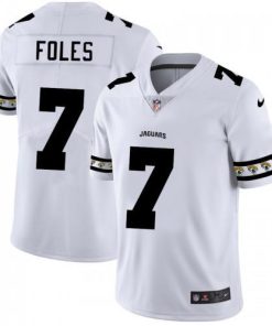 Jacksonville Jaguars #7 Nick Foles Nike White Team Logo Vapor Limited NFL Jersey