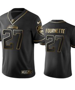 Jaguars #27 Leonard Fournette Stitched NFL Vapor Untouchable Limited Black Golden Jersey