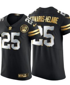 Kansas City Chiefs #25 Clyde Edwards-Helaire Nike Black Edition Vapor Untouchable Elite NFL Jersey