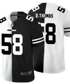 Kansas City Chiefs #58 Derrick Thomas Black V White Peace Split Nike Vapor Untouchable Limited NFL Jersey