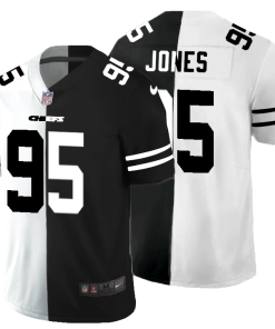 Kansas City Chiefs #95 Chris Jones Black V White Peace Split Nike Vapor Untouchable Limited NFL Jersey
