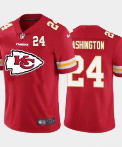 Kansas City Kansas City Chiefs #24 DeAndre Washington Red Nike Big Team Logo Player  Jersey