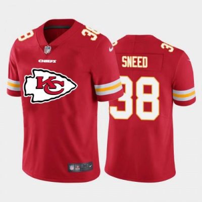 Kansas City Kansas City Chiefs #38 Chris Lammons Red Nike Big Team Logo Player Jersey