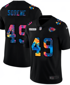 Kansas City Kansas City Chiefs #49 Daniel Sorensen Nike Multi-Color Black 2020 NFL Crucial Catch Vapor Untouchable Limited Jersey